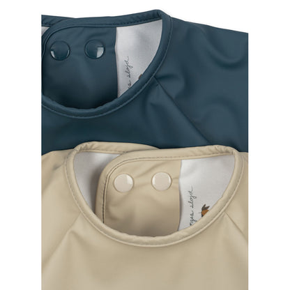 Konges Sløjd Dinner Bib with Sleeves, PU - Tiger Rugitto