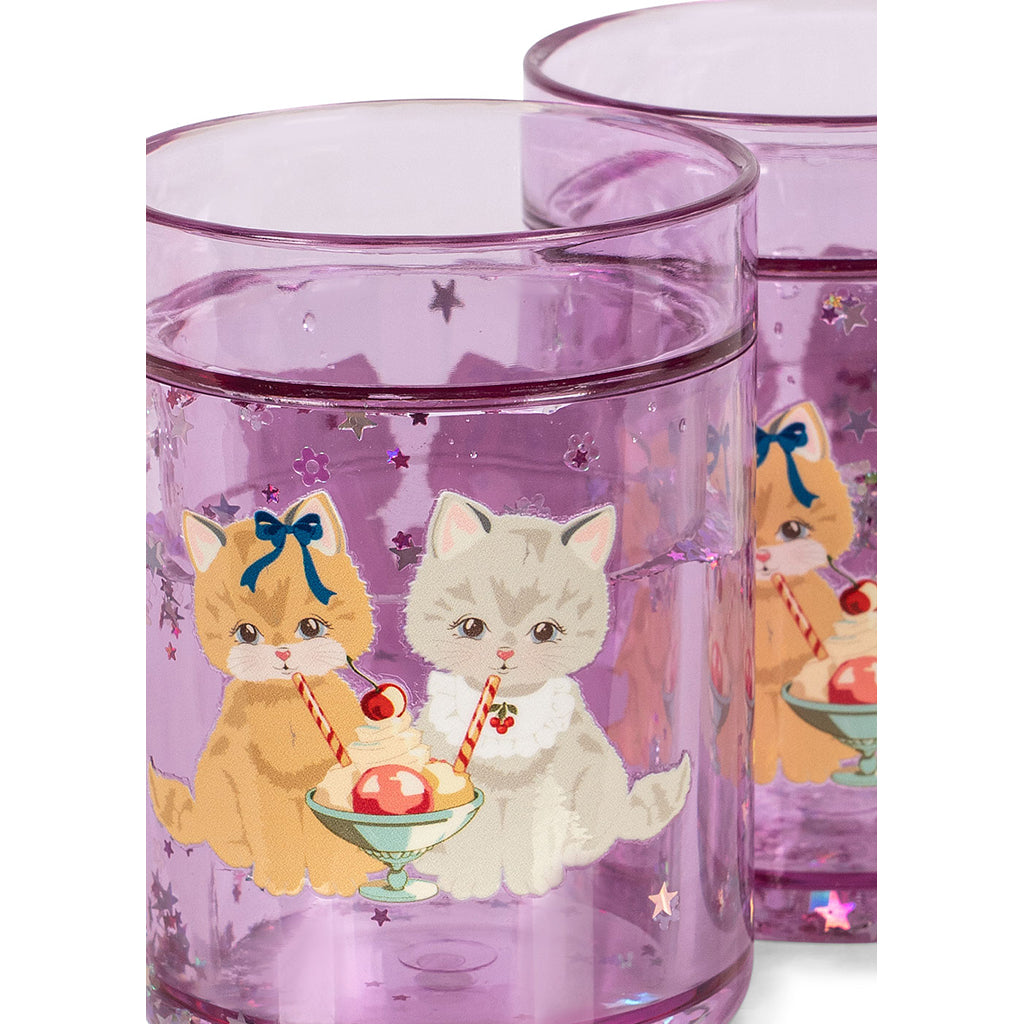 Konges Sløjd 2-Pack Glitter Cups, Kitty Gelateria