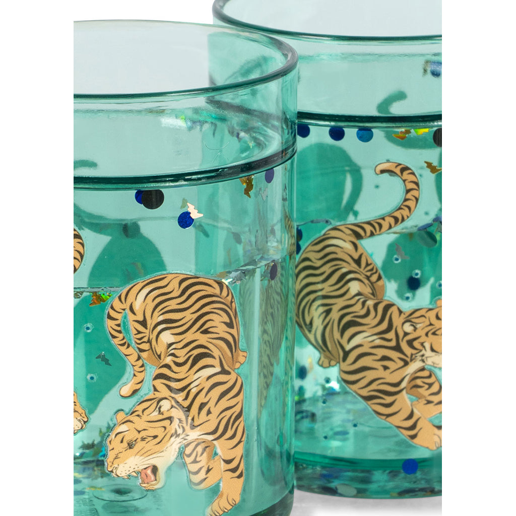 Konges Sløjd 2-Pack Glitter Cups, Tiger Ruggito