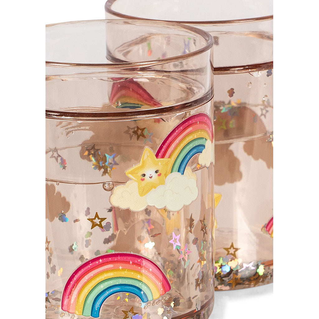 Konges Sløjd 2-Pack Glitter Cups, Rainbow