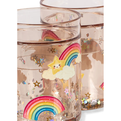 Konges Sløjd 2-Pack Glitter Cups, Rainbow