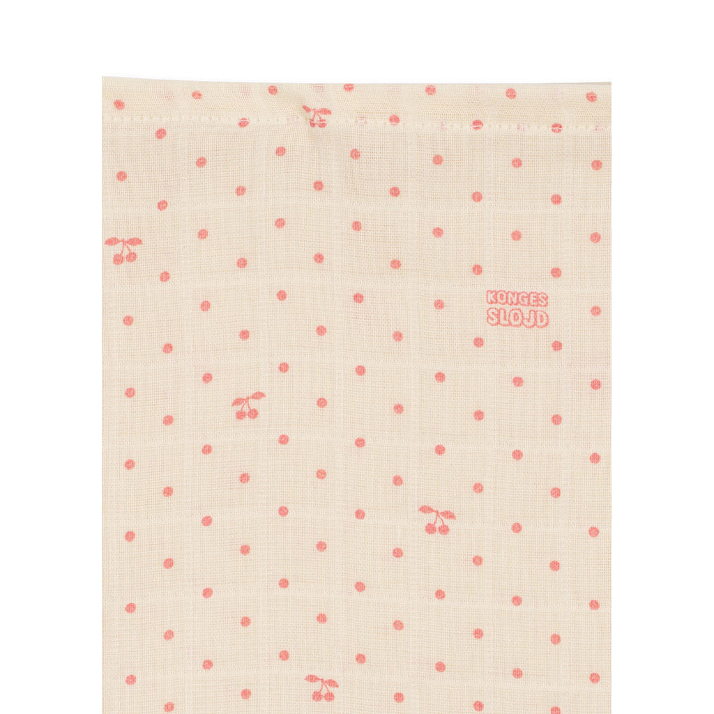 Konges Sløjd muslin cloth, organic muslin, 3-pack – Cherry Dot