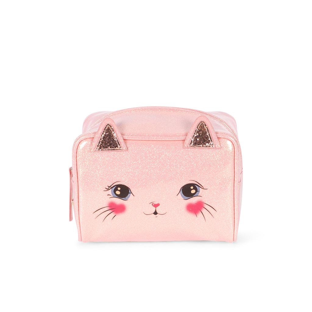 Konges Sløjd Børnepung, kat - Cerise glitter pink