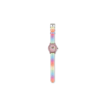 Konges Sløjd armbåndsur til børn, Rainbow glitter