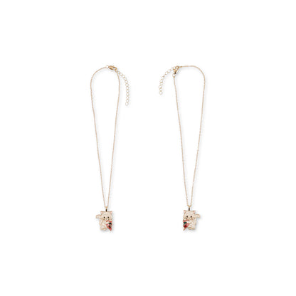 Konges Sløjd Kitty Bestie Friendship Necklaces, Gold