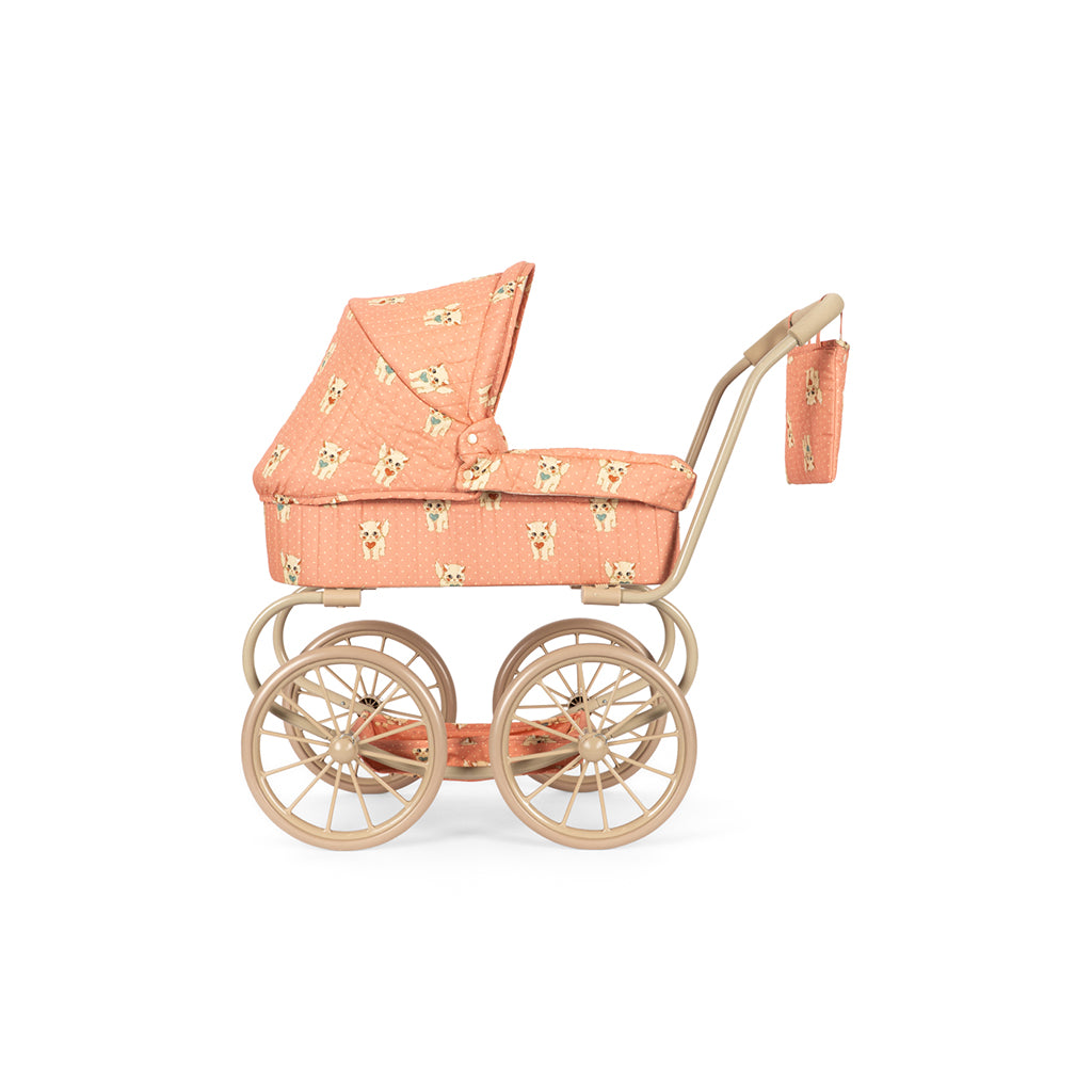 Konges Sløjd Minnie Doll Pram with Bag - Ciao Miao Rose