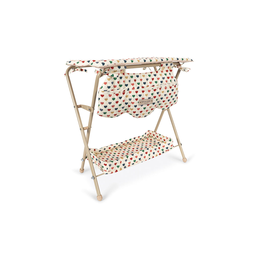 Konges Sløjd Doll Changing Table, Coeur colore