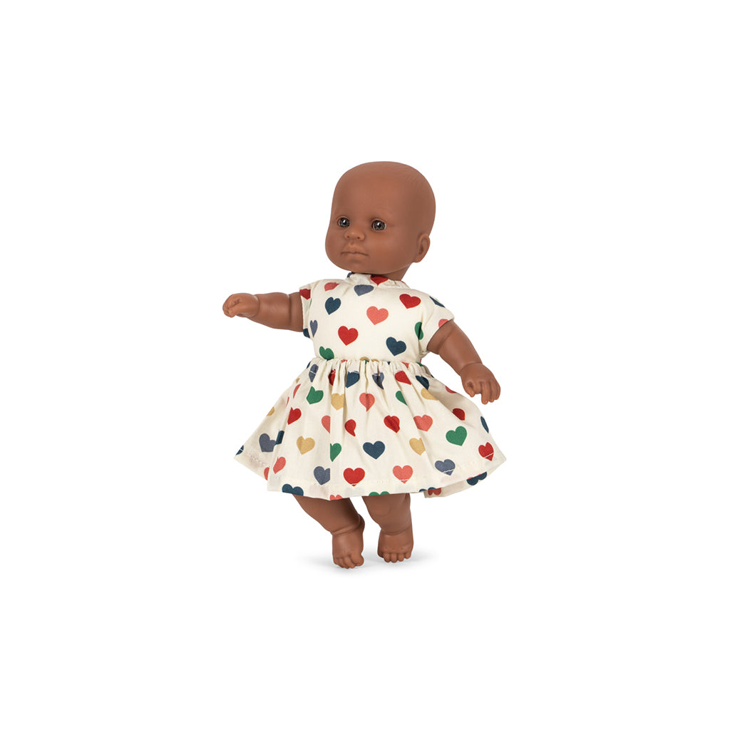 Konges Sløjd Mini Doll, Coeur colore