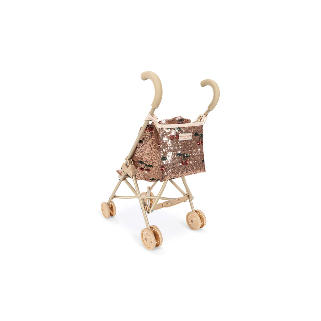 Konges Sløjd Doll Stroller, Sparkly – Cherry Sequin