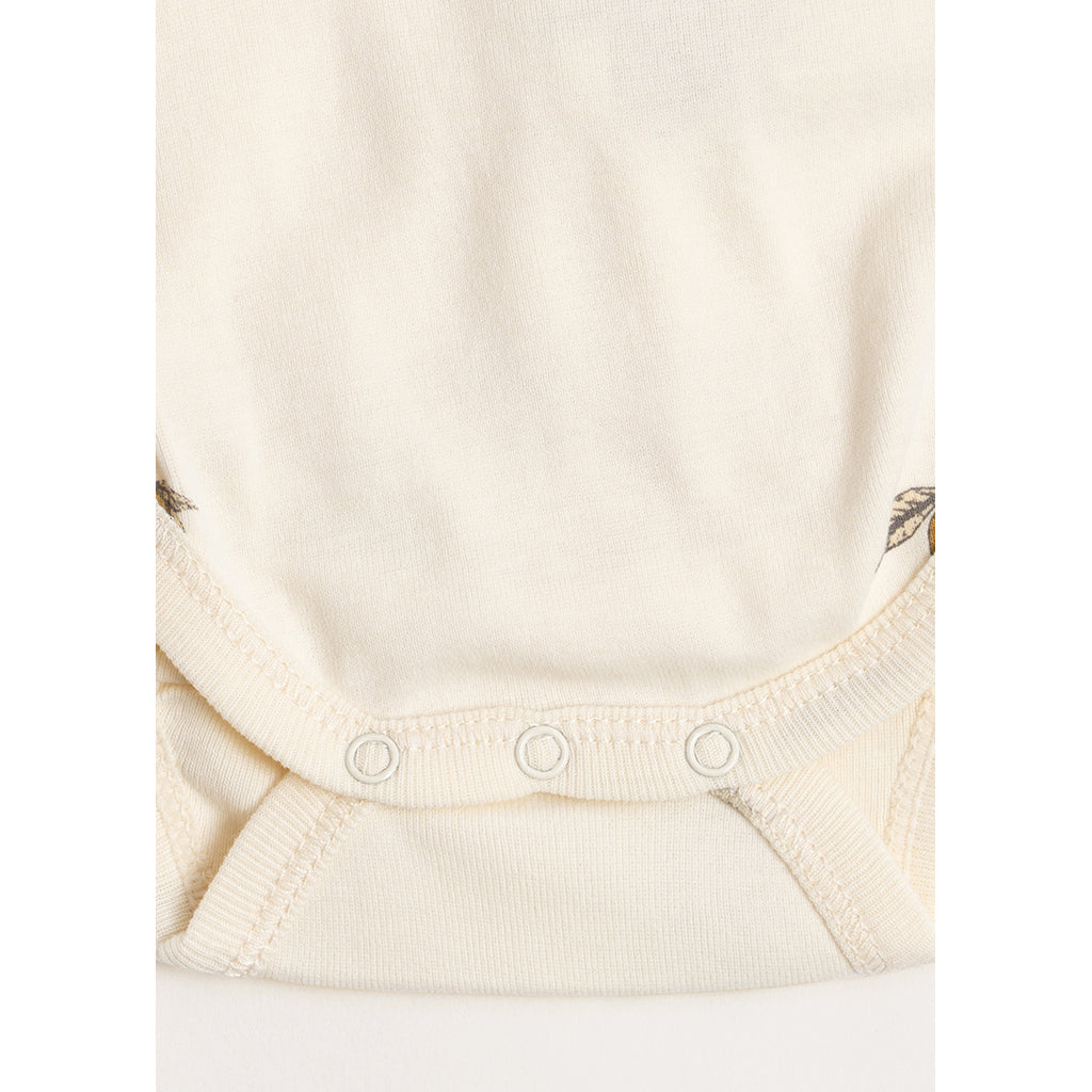 Konges Sløjd bodystocking, Newborn, Lemon - Str. 0-6 mdr.