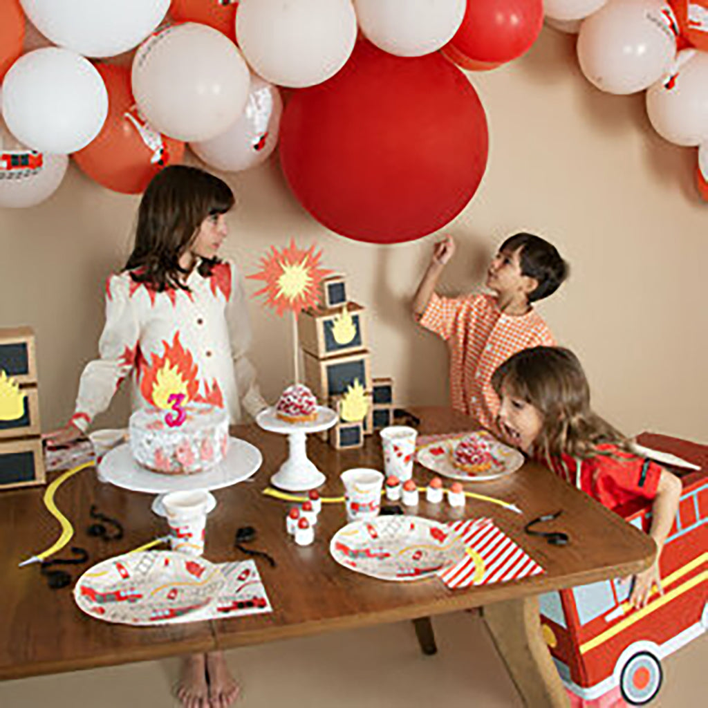 My Little Day Paper Cups, Firefighter Theme - Set of 8