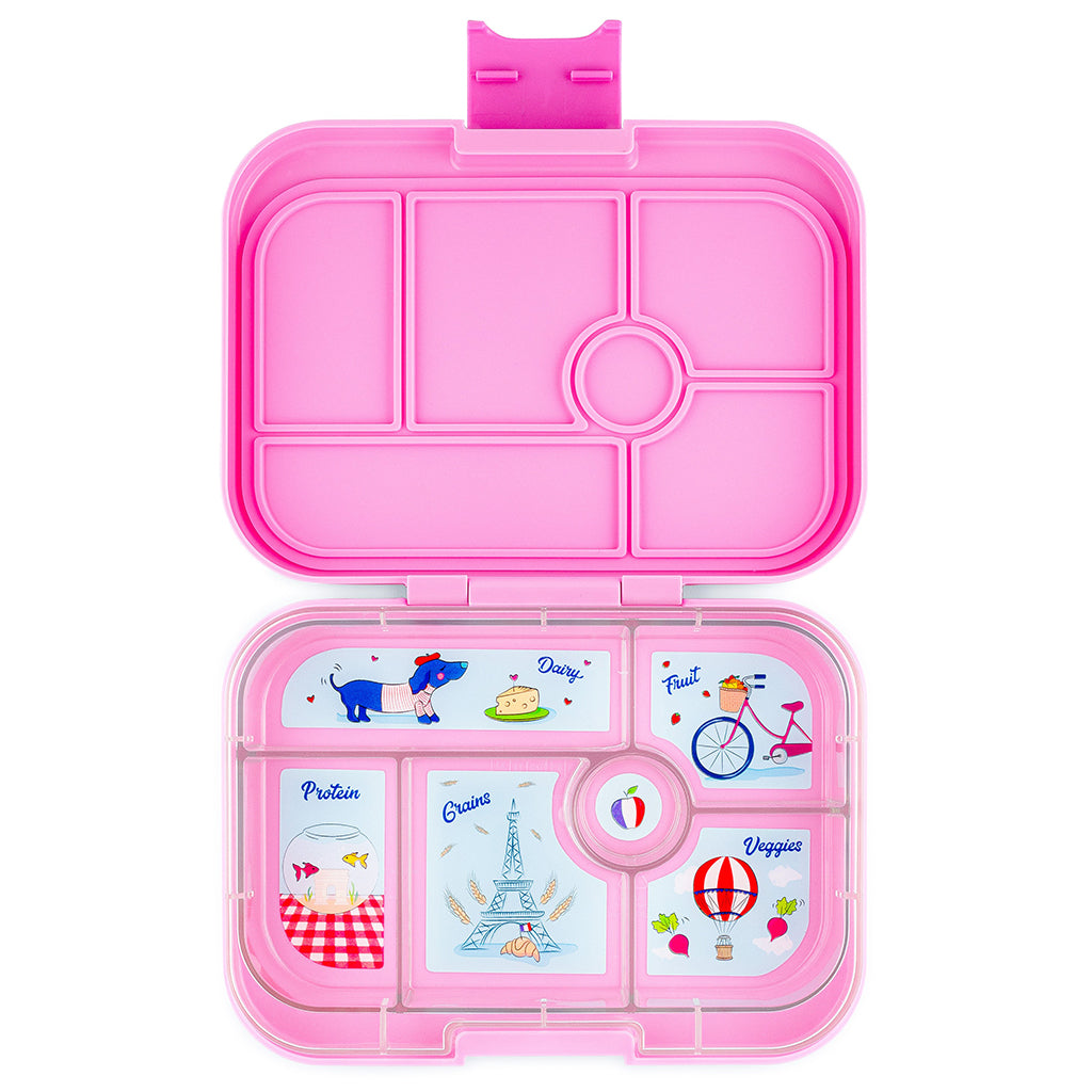 Yumbox Lunchbox with 6 Compartments, Original – Fifi Pink / Paris Tray