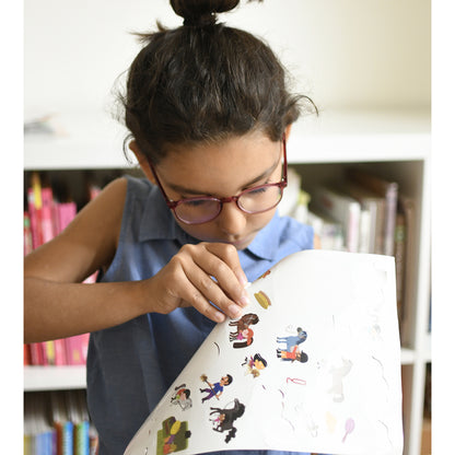 Poppik Sticker Mosaic in Paper, Poster with 27 Stickers - Pony Club