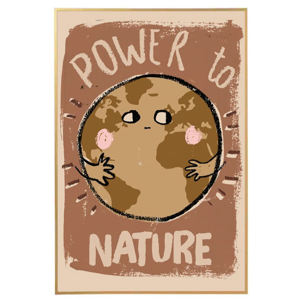 Studio Loco børneplakat, Power to nature - 50 x 70 cm