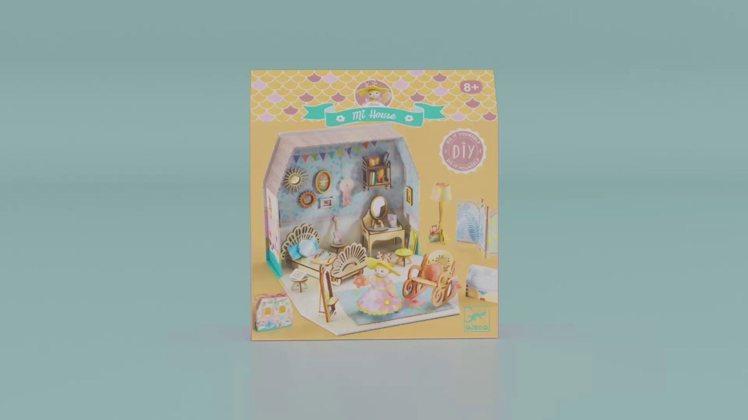 Djeco Mi House, DIY Miniature Dollhouse - Alba