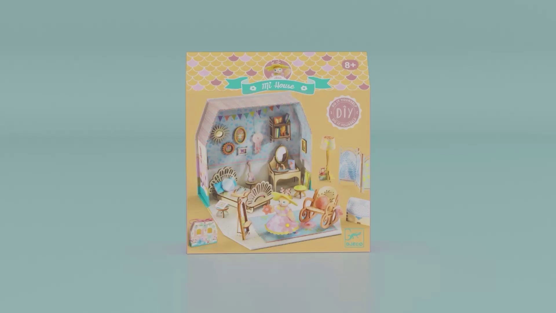 Djeco Mi House, DIY Miniature Dollhouse - Alba