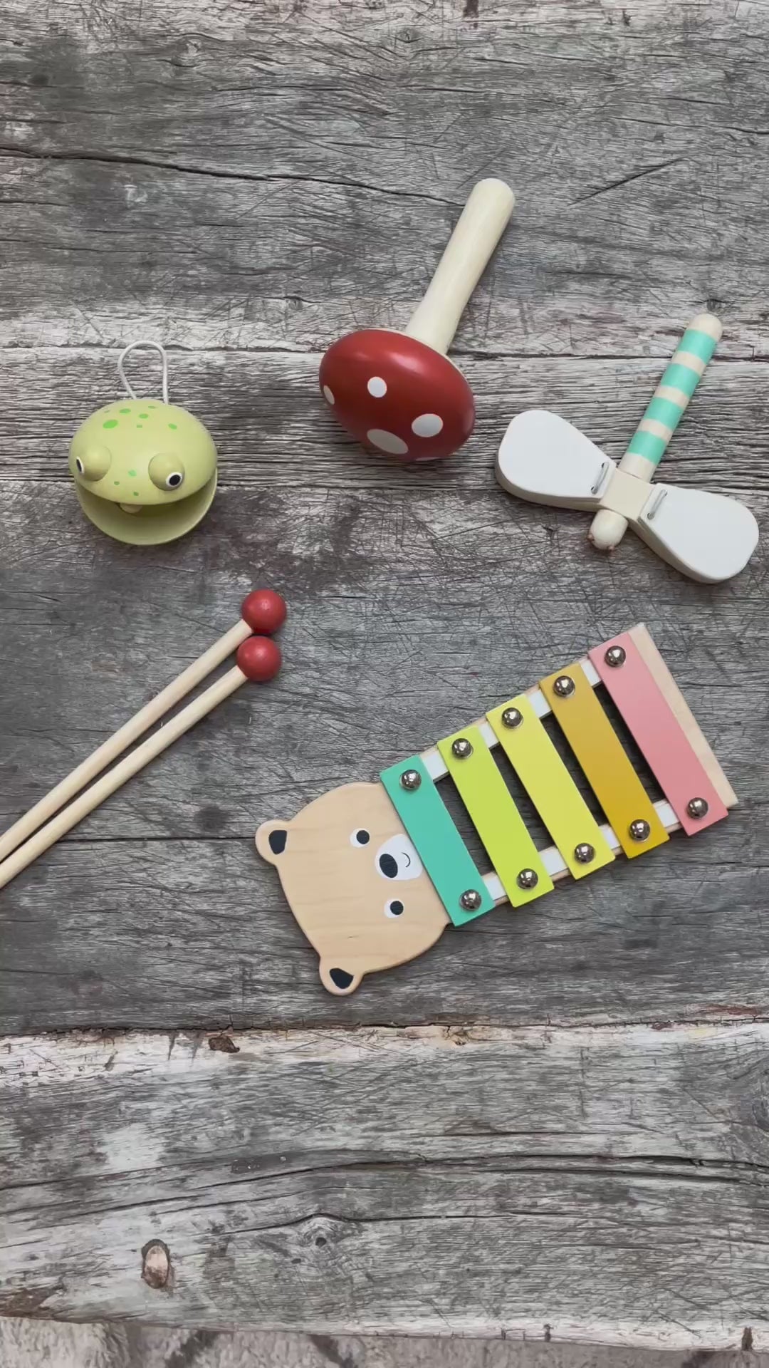 Mentari Musiksæt, Skovens dyr, instrumenter 