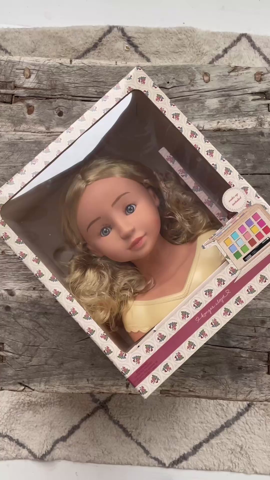 Konges Sløjd Lilli makeup hoved salon m. tilbehør