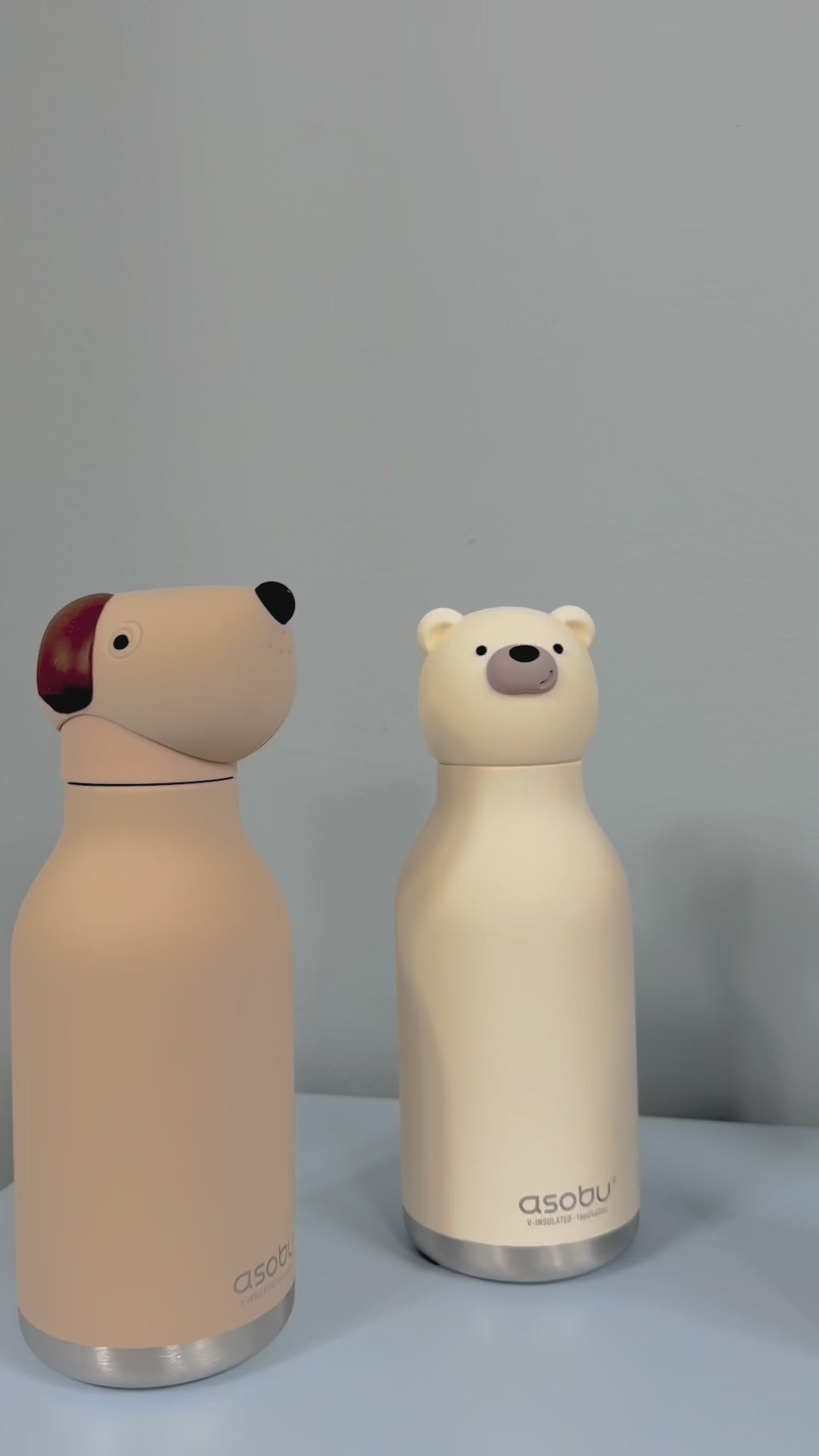 Asobu Bestie Animal Thermo Drink Bottle, 460 ml - Dinosaur