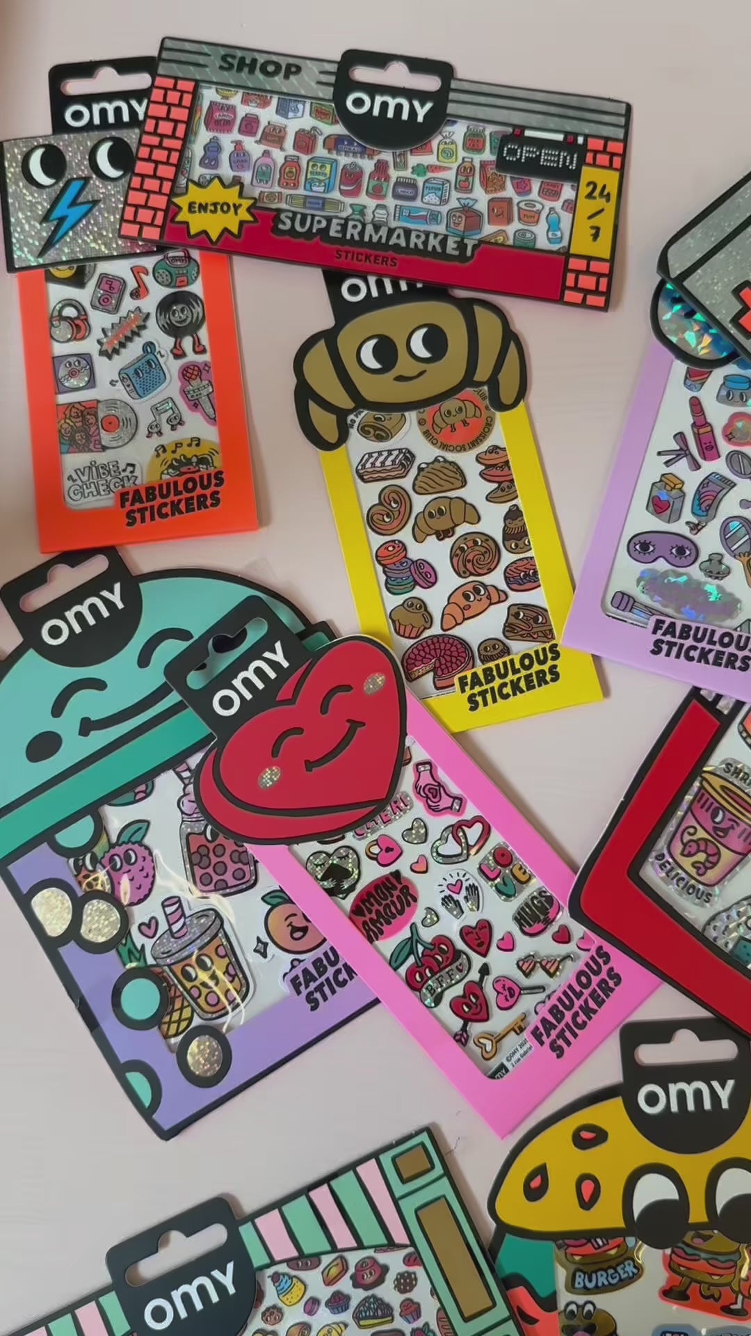 Omy Stickers, Messages