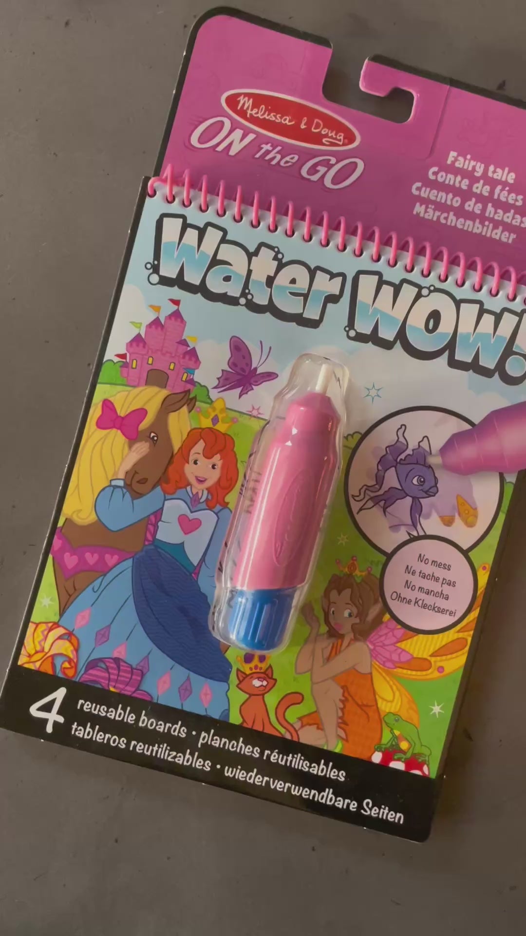 Water-wow, mal m. vand, genanvendelig motiver - feer