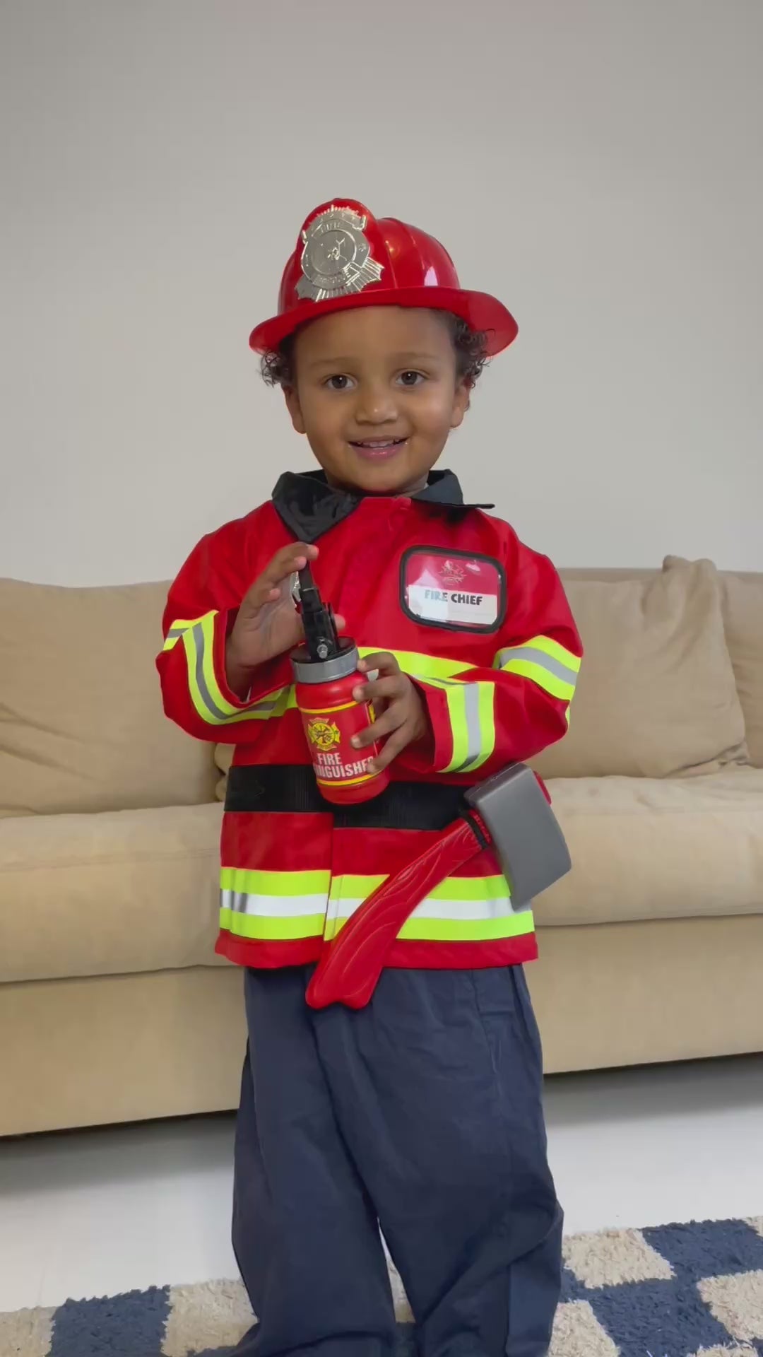 Great Pretenders Dress-Up, Firefighter with Accessories – Ages 3-6
