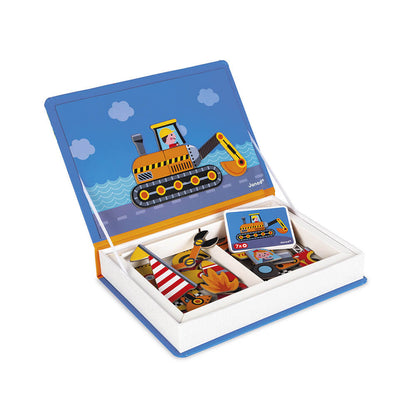 Janod Magnet Book – 50 Magnets – Race Cars