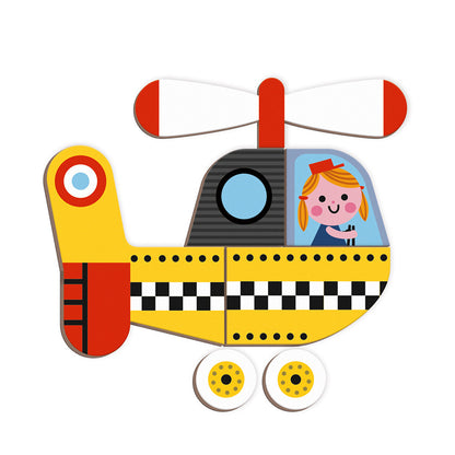 Janod Magnet Book – 50 Magnets – Race Cars