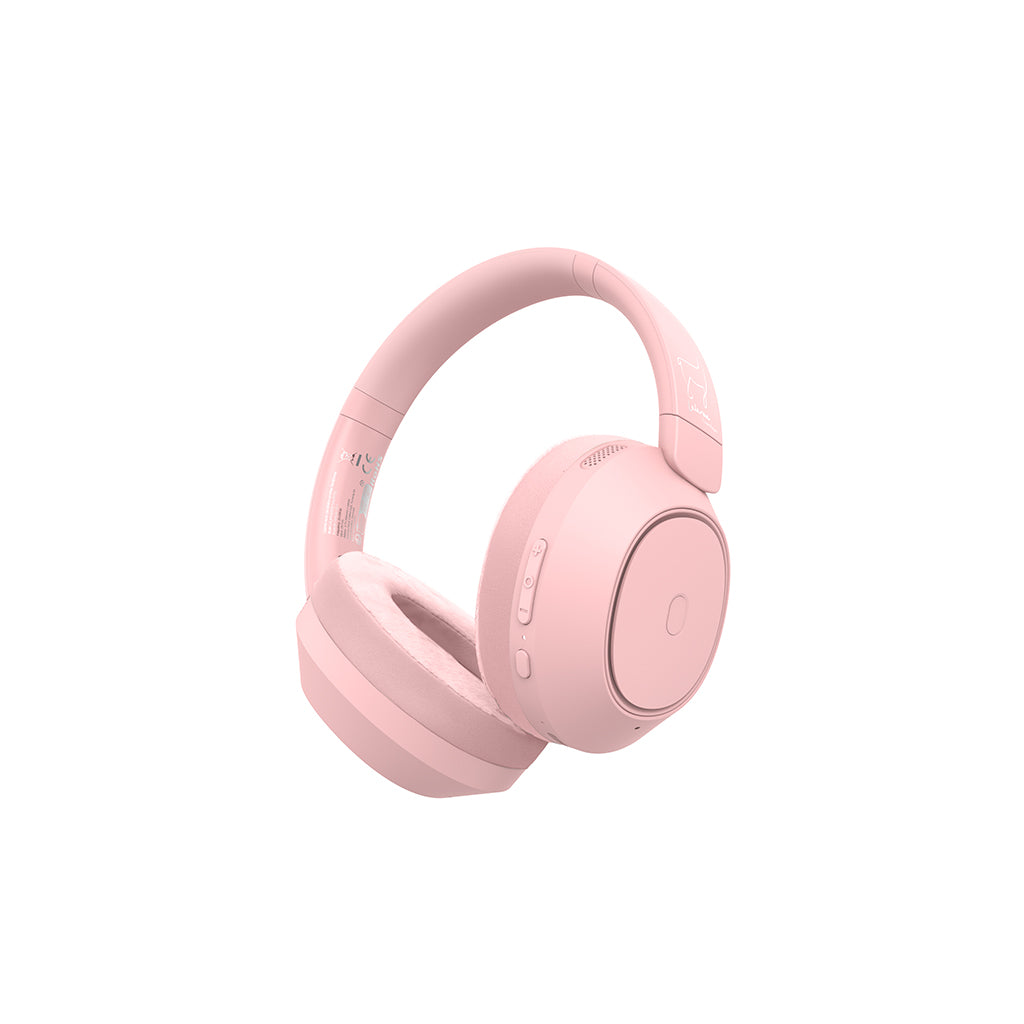 Lalarma Hybrid Active Noise-Cancelling Headphones for Kids - Pink