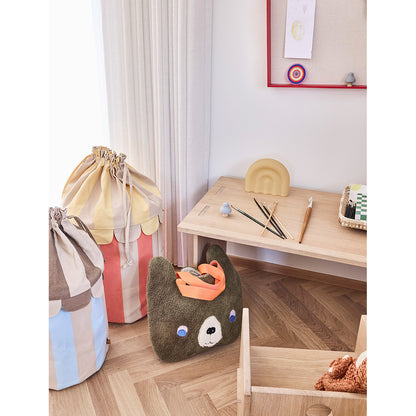 OYOY Saga Basket Set, Set of 2 – Ice Blue/Red