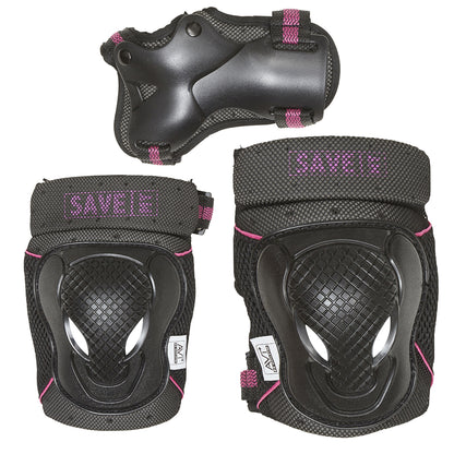 Save My Bones, Protective Gear for Roller Skating, Pink - Size XS-M