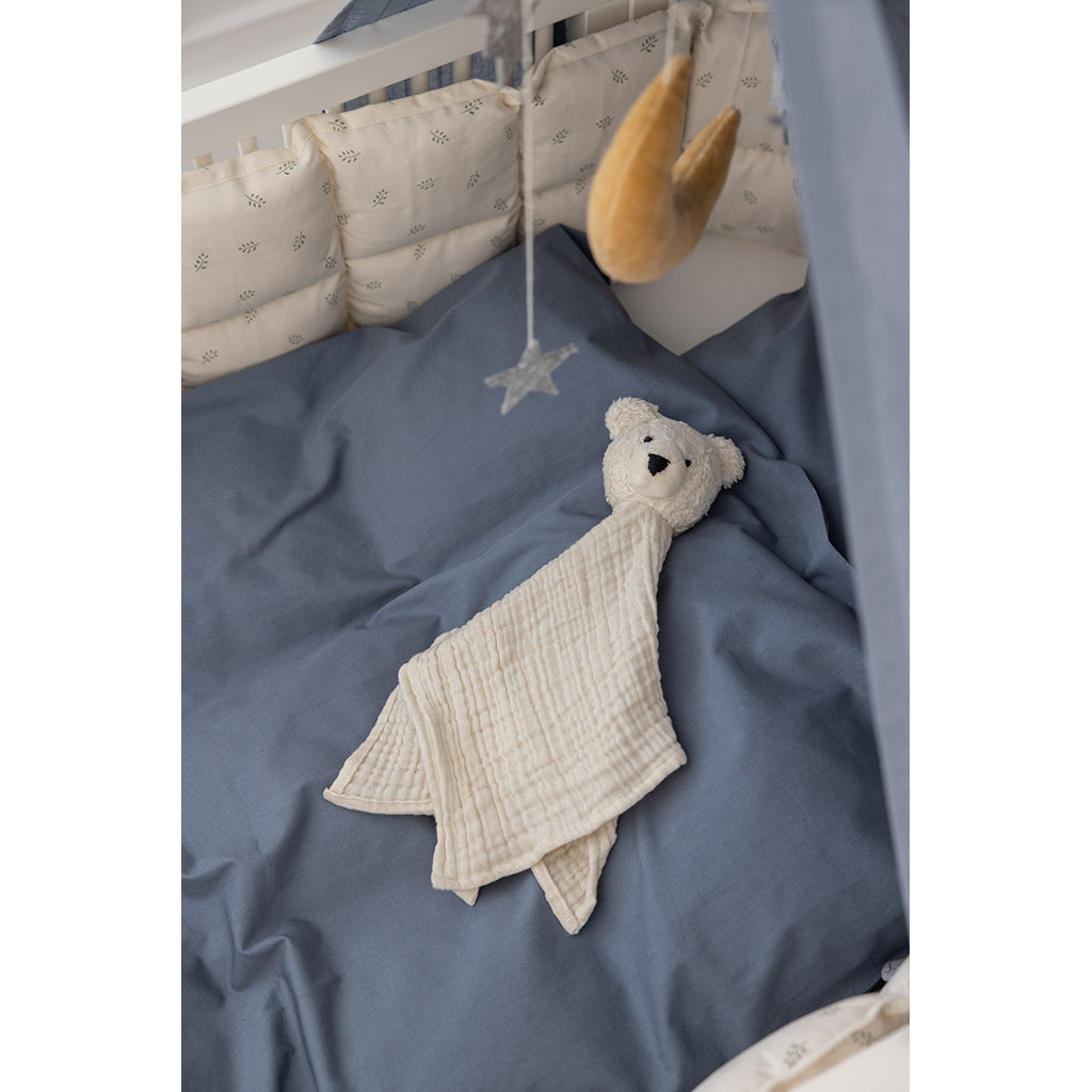Sebra Baby Bedding, Organic - Forest Lake Blue