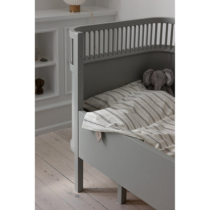 Sebra Junior Bedding Set, Organic – Cream Stripe