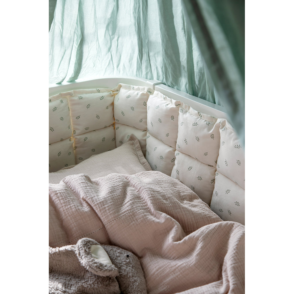 Sebra Bed Bumper, Kapok, Sophora Leaves - Beige