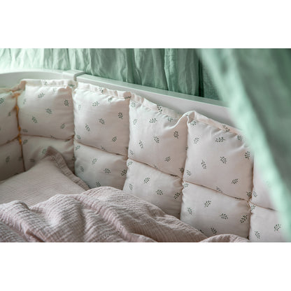 Sebra Bed Bumper, Kapok, Sophora Leaves - Beige