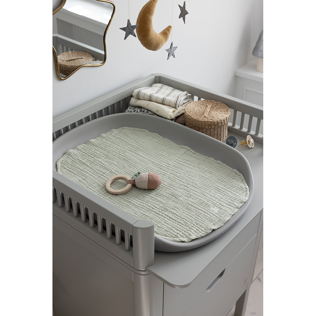 Sebra Changing Pads 6-Layer, Set of 2 - Muslin Green