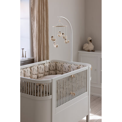 Sebra Bed Bumper, Kapok - Powder Blossom