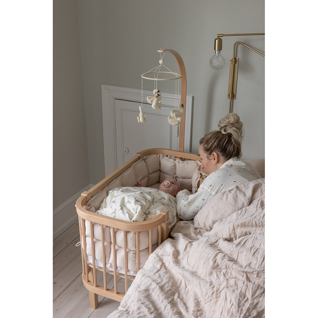 Sebra Baby Bed, Bedside Crib - Wooden Edition