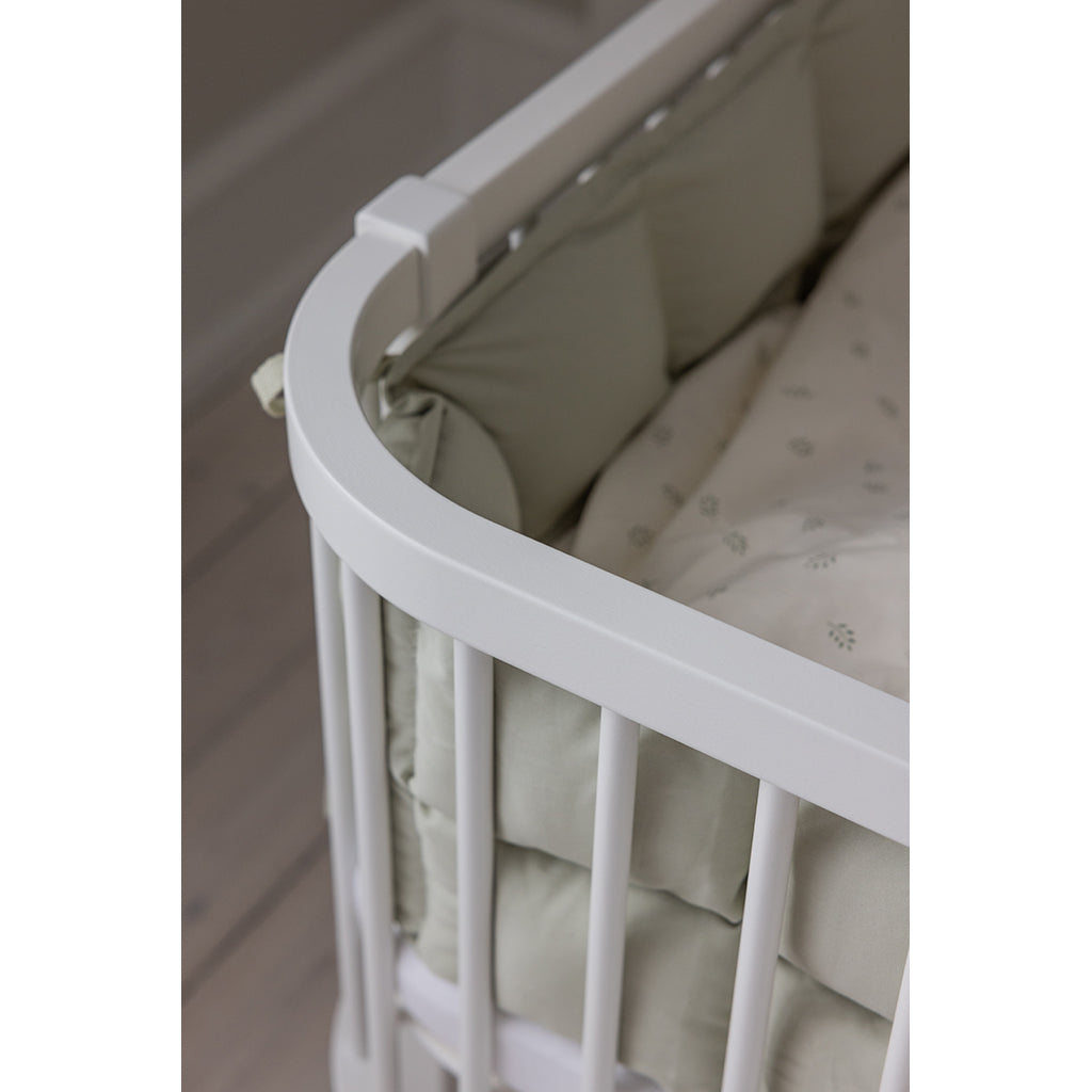 Sebra Baby Cot, Bedside Crib – Classic White