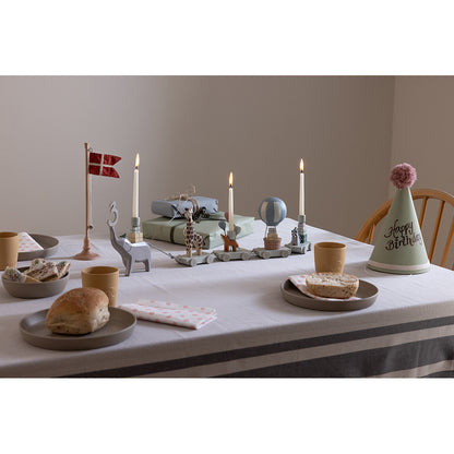 Sebra Birthday Table Flag, Wood
