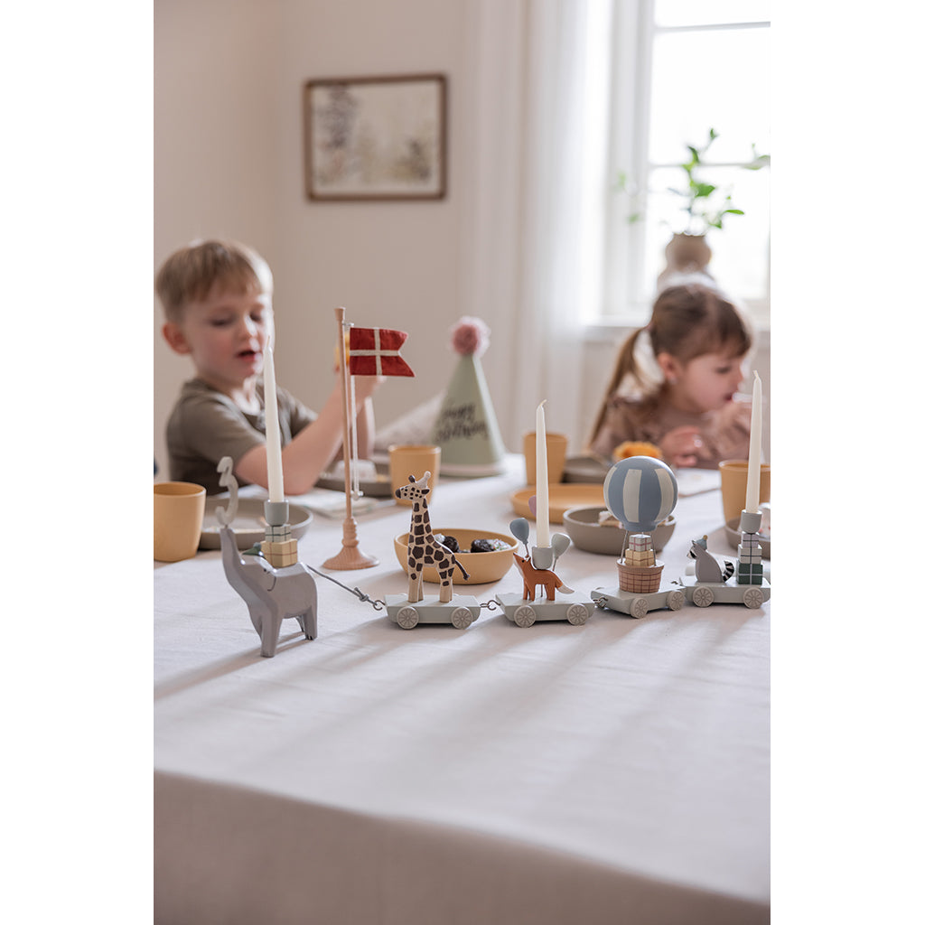 Sebra Birthday Table Flag, Wood