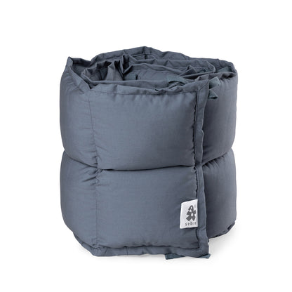 Sebra Bed Bumper, Kapok, Half-Length – Forest Lake Blue