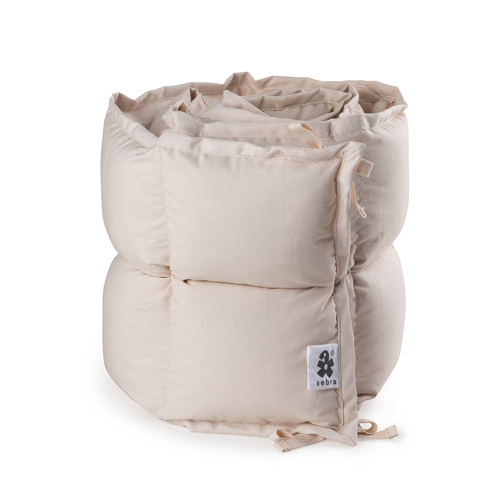 Sebra Baby Bumper, Kapok, Half Length - Birchbark Rose