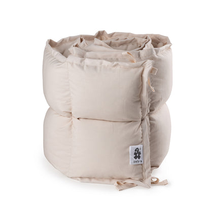 Sebra Baby Bumper, Kapok, Half Length - Birchbark Rose