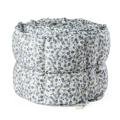 Sebra Bed Bumper, Kapok - Blue Olive