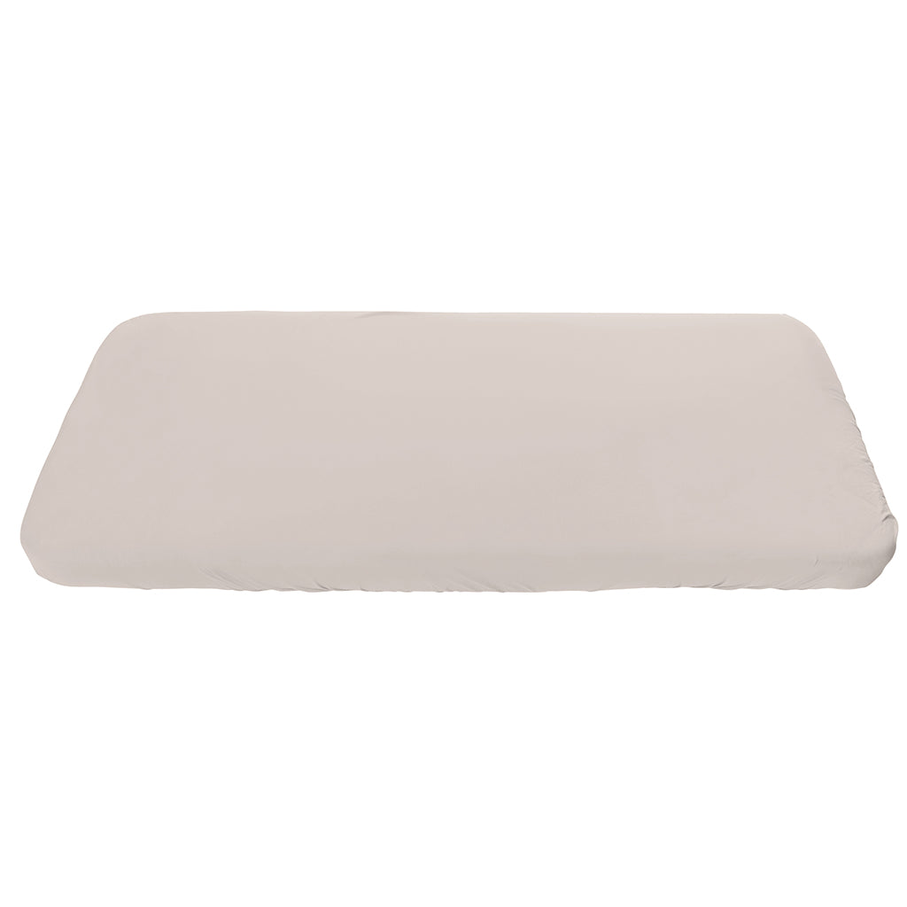 Sebra Junior Fitted Sheet, Organic - Seabreeze Beige