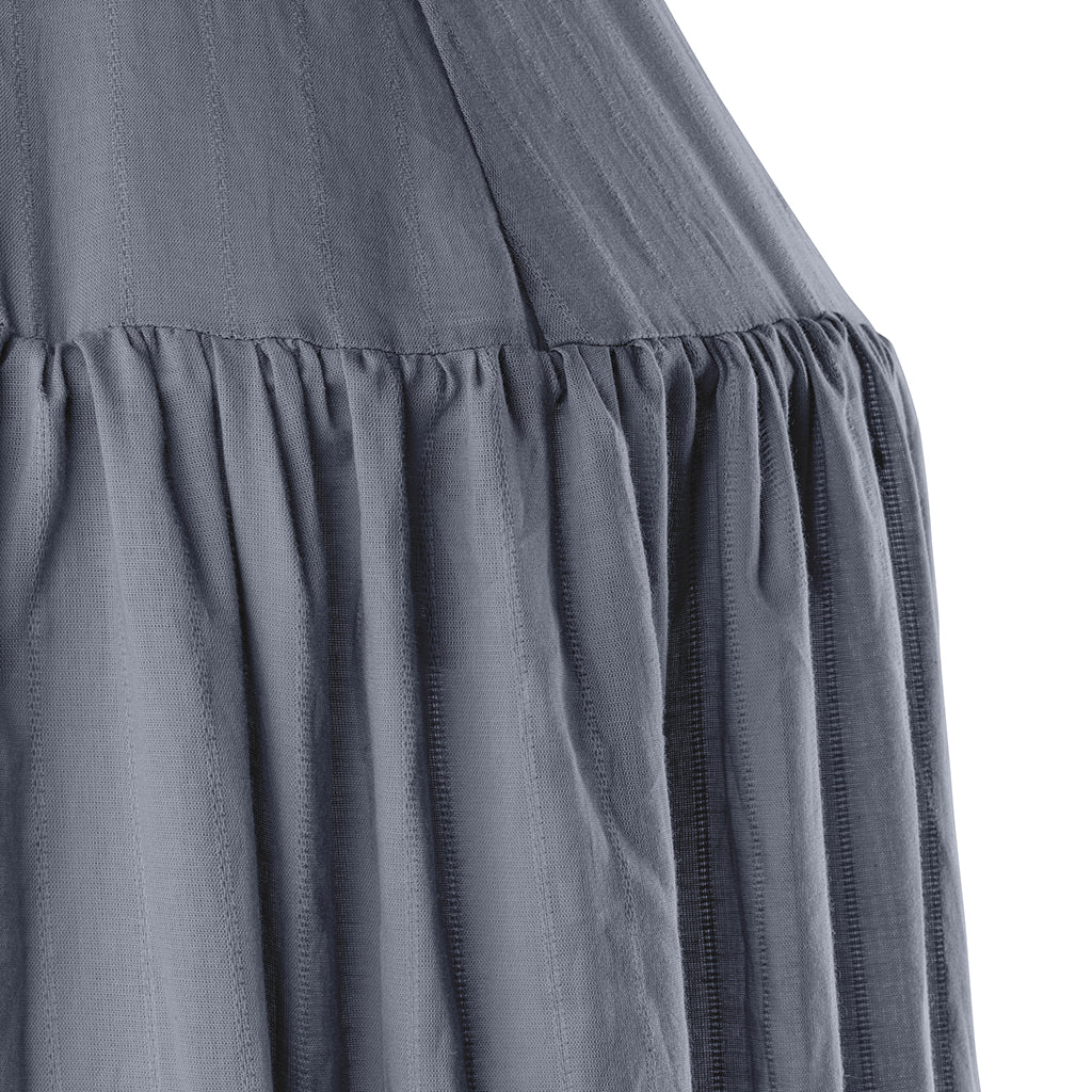 Sebra Bed Canopy, Dobby Weave – Forest Lake Blue