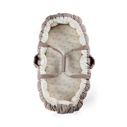 Sebra 3-in-1 Baby Nest, Baby Lift, and Play Mat, Sophora Leaves - Beige