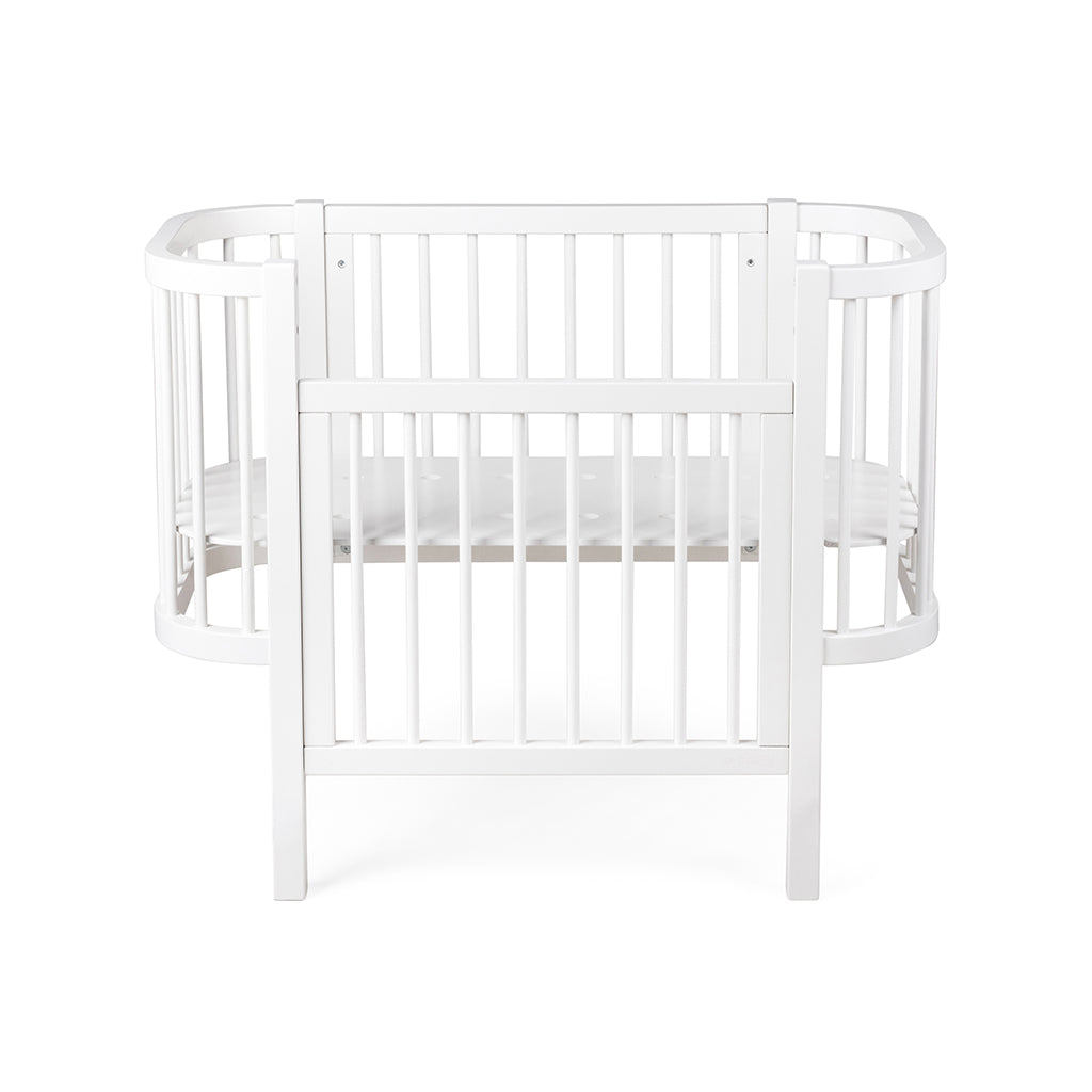 Sebra Baby Cot, Bedside Crib – Classic White