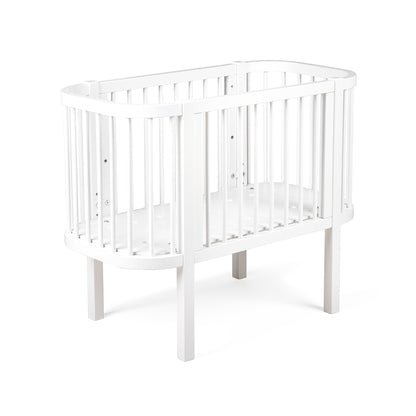 Sebra Baby Cot, Bedside Crib – Classic White